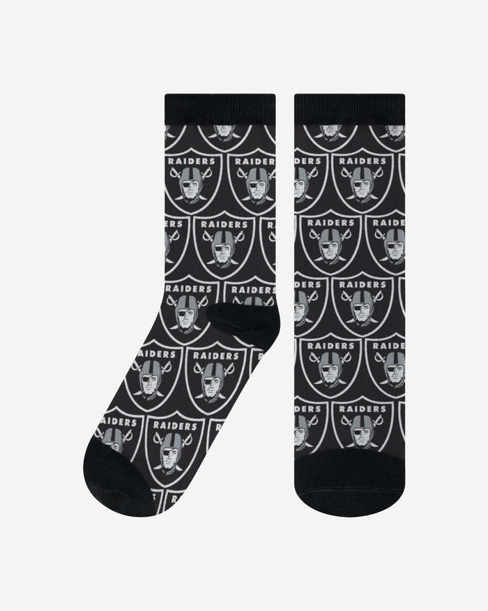 Las Vegas Raiders Logo Blast Socks FOCO L/XL - FOCO.com