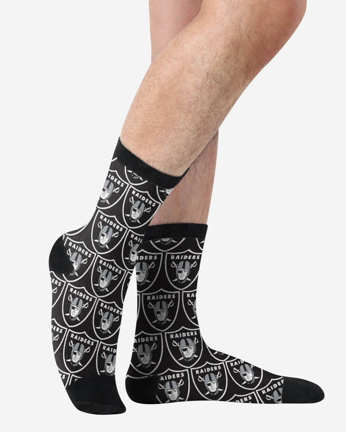 Las Vegas Raiders Logo Blast Socks FOCO - FOCO.com