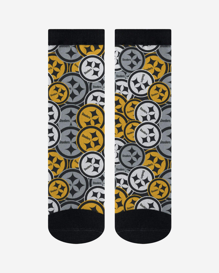 Pittsburgh Steelers Logo Blast Socks FOCO - FOCO.com
