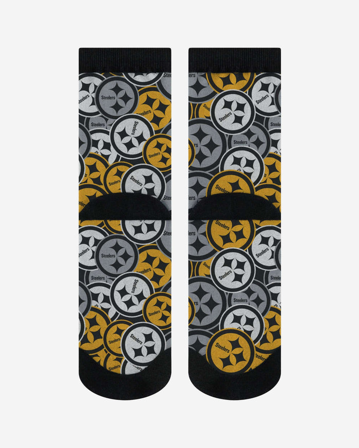 Pittsburgh Steelers Logo Blast Socks FOCO - FOCO.com