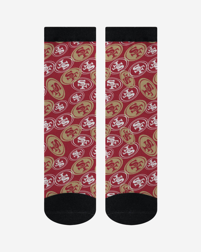 San Francisco 49ers Logo Blast Socks FOCO - FOCO.com