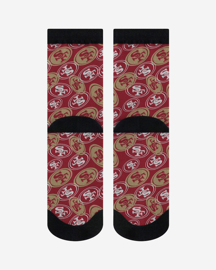 San Francisco 49ers Logo Blast Socks FOCO - FOCO.com