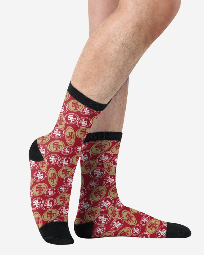 San Francisco 49ers Logo Blast Socks FOCO - FOCO.com