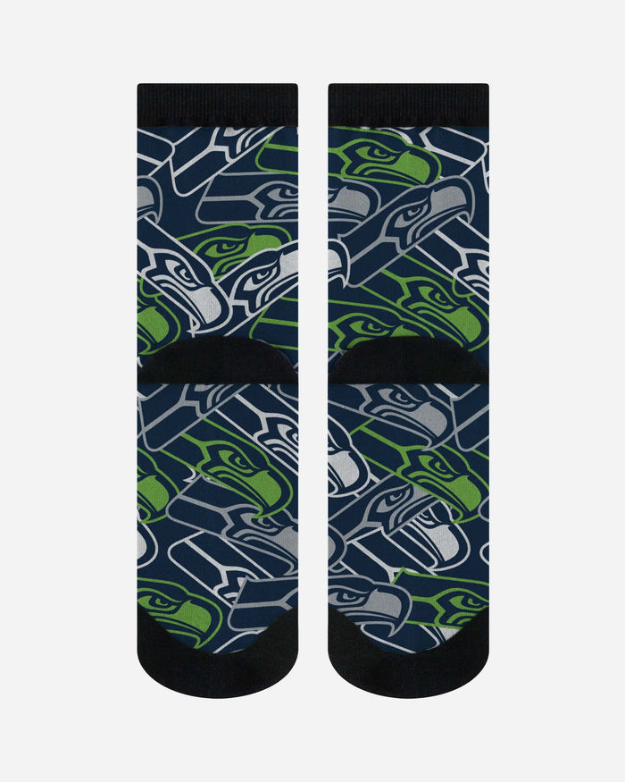 Seattle Seahawks Logo Blast Socks FOCO - FOCO.com