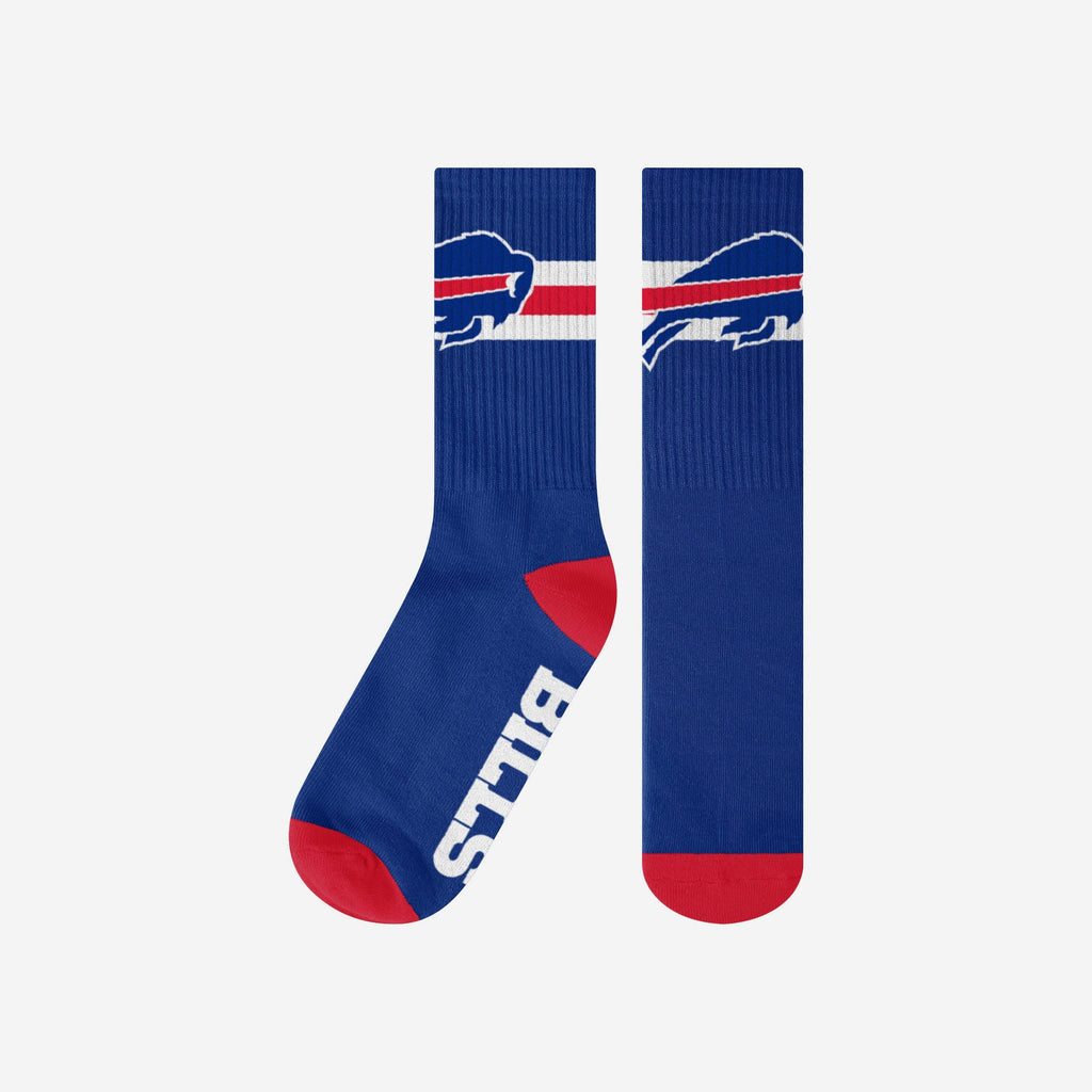 Buffalo Bills Team Stripe Crew Socks FOCO S/M - FOCO.com