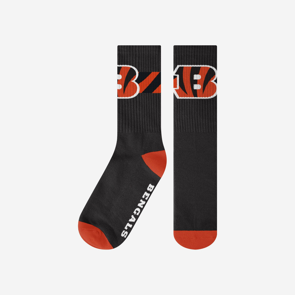 Cincinnati Bengals Team Stripe Crew Socks FOCO S/M - FOCO.com