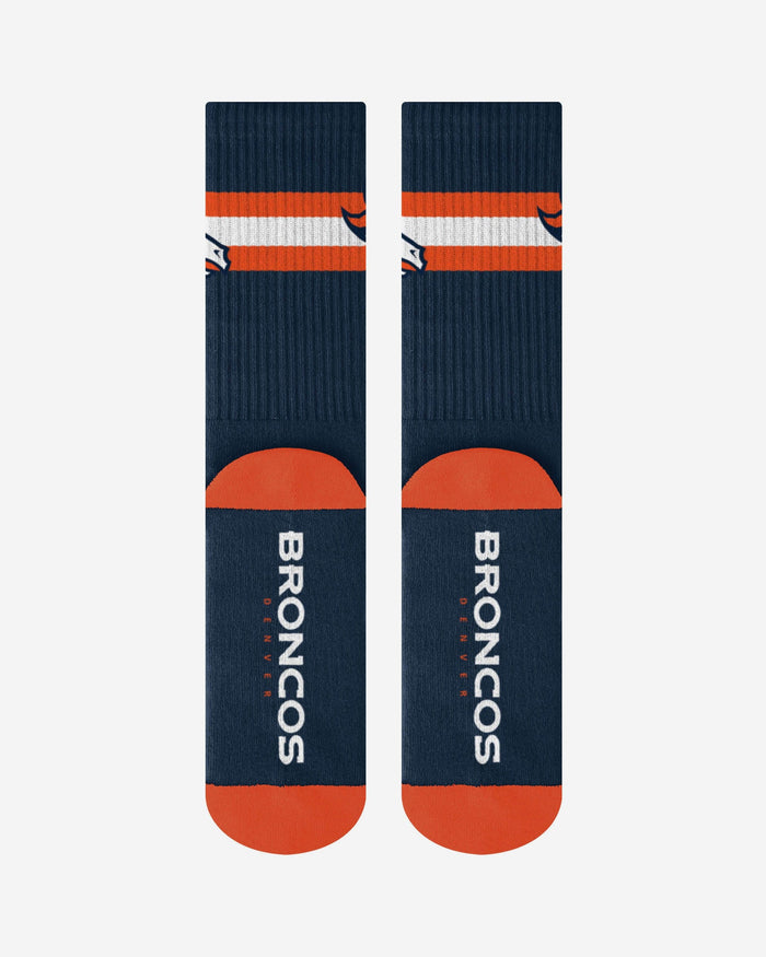 Denver Broncos Team Stripe Crew Socks FOCO - FOCO.com