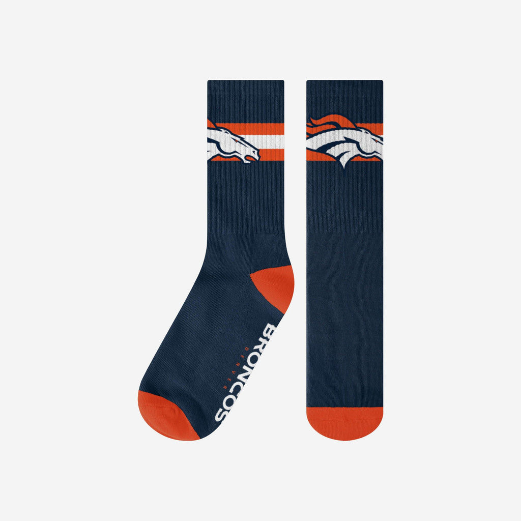 Denver Broncos Team Stripe Crew Socks FOCO S/M - FOCO.com