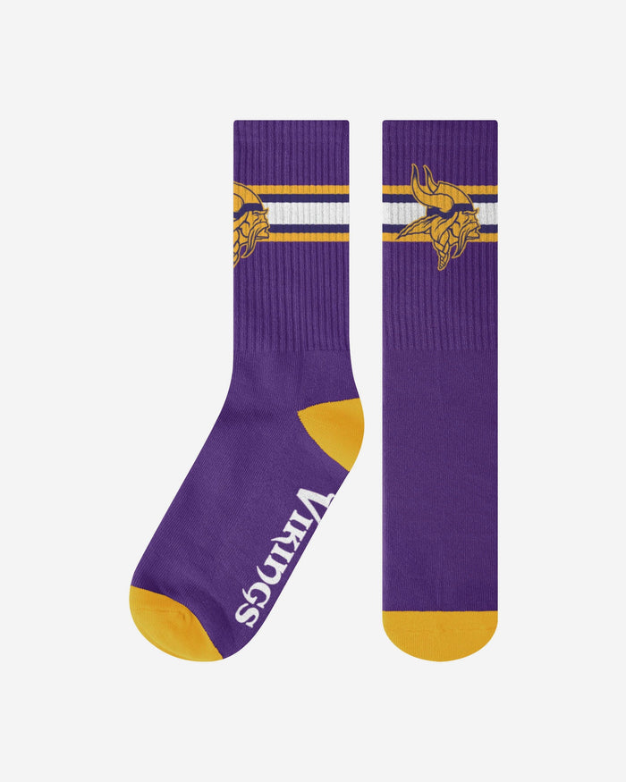 Minnesota Vikings Team Stripe Crew Socks FOCO S/M - FOCO.com