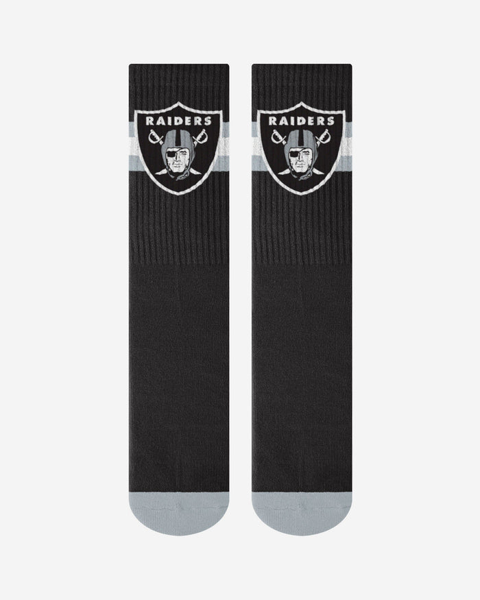 Las Vegas Raiders Team Stripe Crew Socks FOCO - FOCO.com