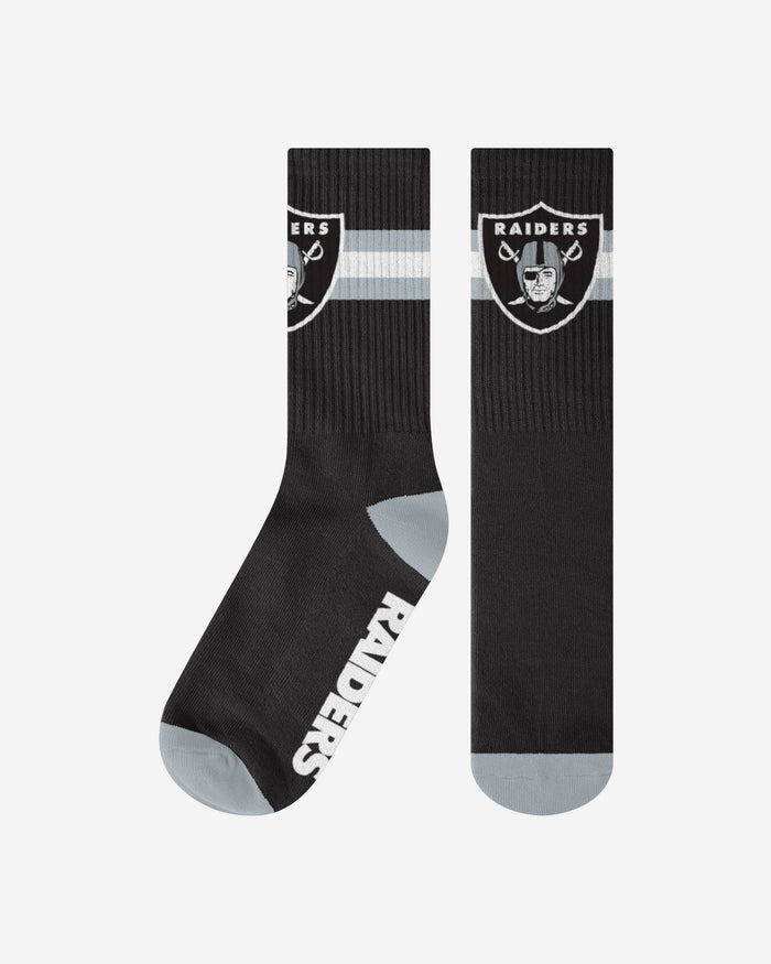 Las Vegas Raiders Team Stripe Crew Socks FOCO S/M - FOCO.com