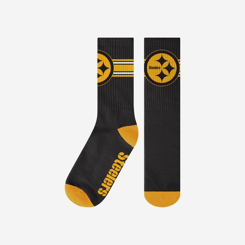 Pittsburgh Steelers Team Stripe Crew Socks FOCO S/M - FOCO.com