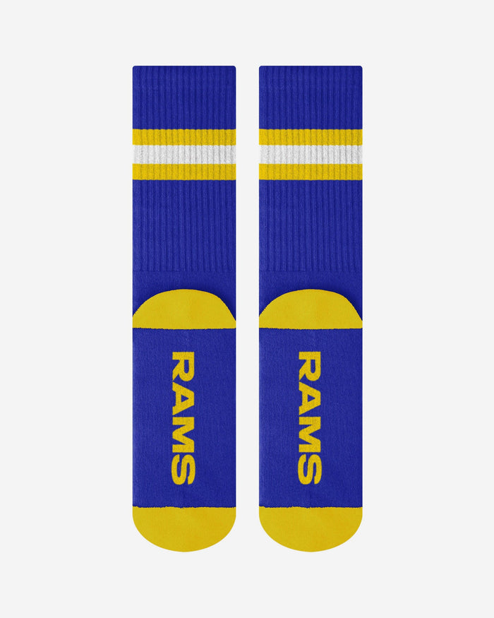 Los Angeles Rams Team Stripe Crew Socks FOCO - FOCO.com