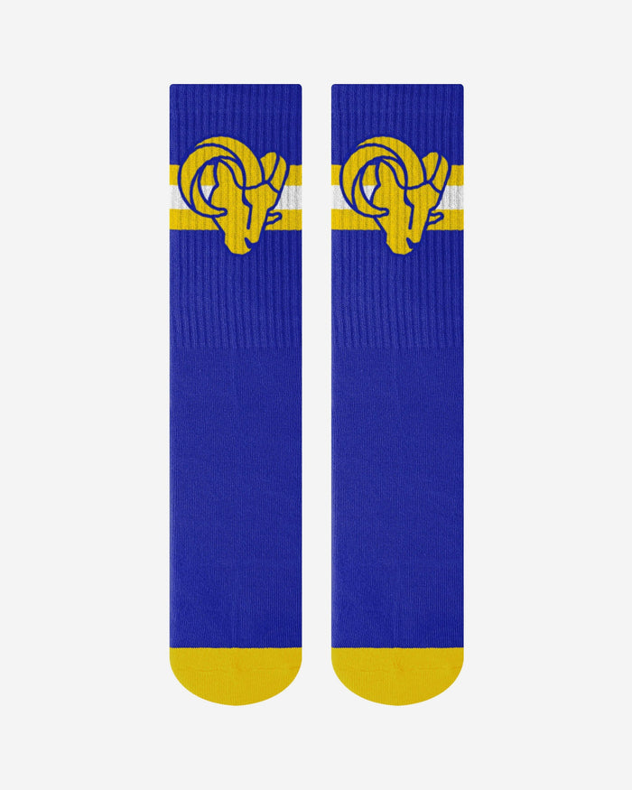 Los Angeles Rams Team Stripe Crew Socks FOCO - FOCO.com