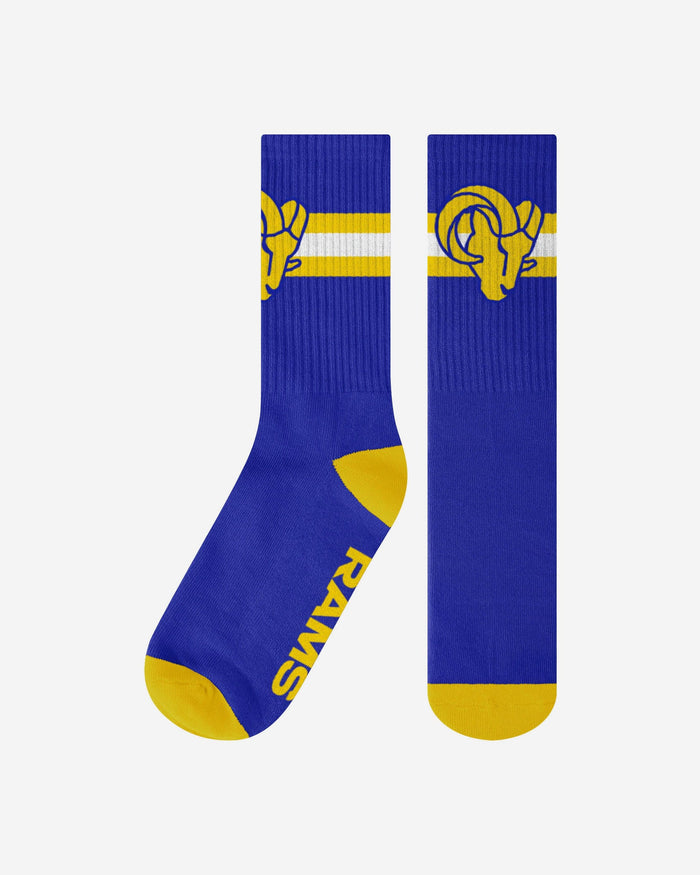 Los Angeles Rams Team Stripe Crew Socks FOCO S/M - FOCO.com