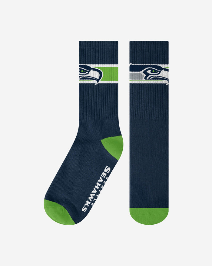 Seattle Seahawks Team Stripe Crew Socks FOCO S/M - FOCO.com