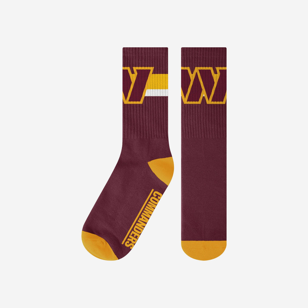 Washington Commanders Team Stripe Crew Socks FOCO S/M - FOCO.com