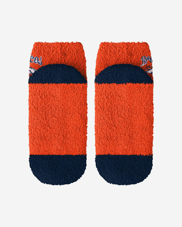 Denver Broncos 2 Pack Womens Script Logo Fuzzy Ankle Socks FOCO - FOCO.com