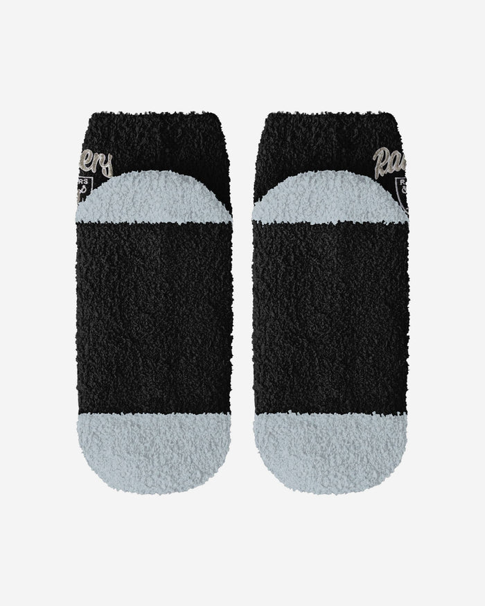 Las Vegas Raiders 2 Pack Womens Script Logo Fuzzy Ankle Socks FOCO - FOCO.com