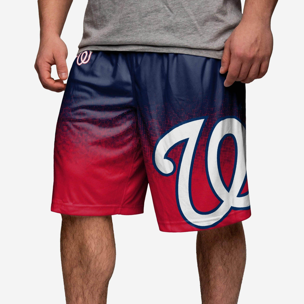 Washington Nationals Gradient Polyester Shorts FOCO - FOCO.com