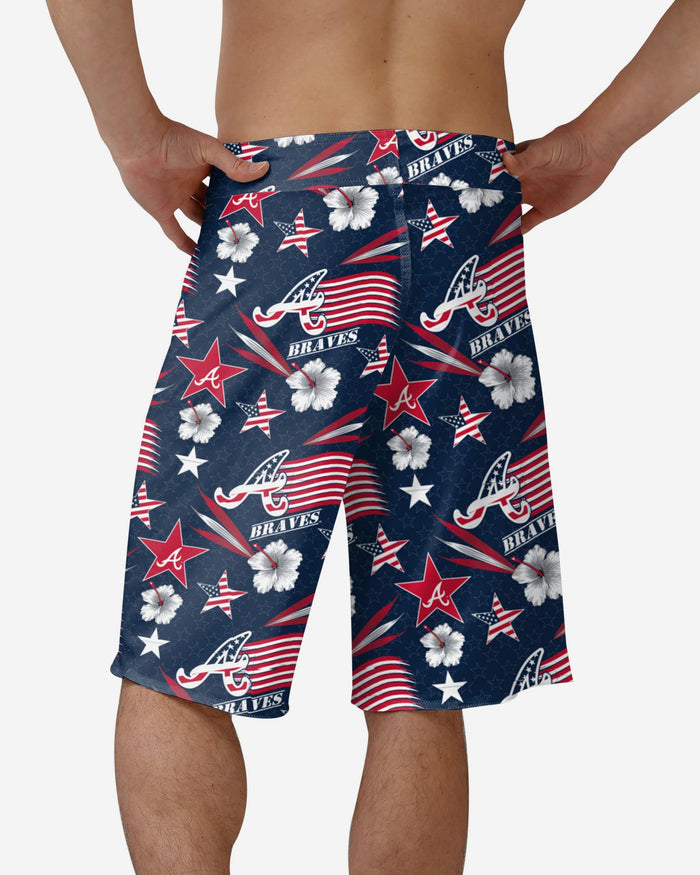 Atlanta Braves Americana Boardshorts FOCO - FOCO.com