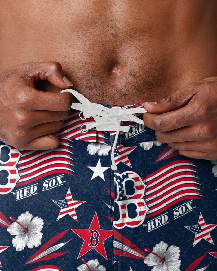 Boston Red Sox Americana Boardshorts FOCO - FOCO.com