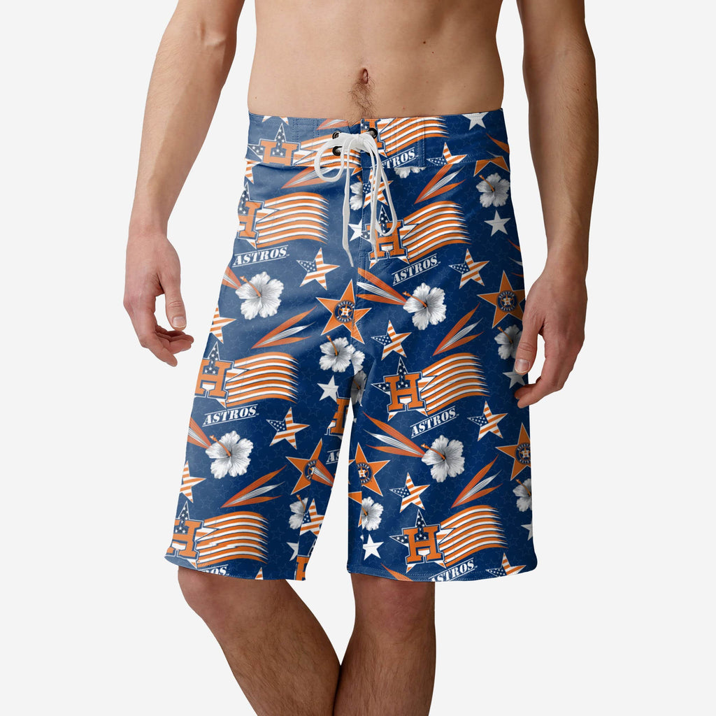 Houston Astros Americana Boardshorts FOCO S - FOCO.com