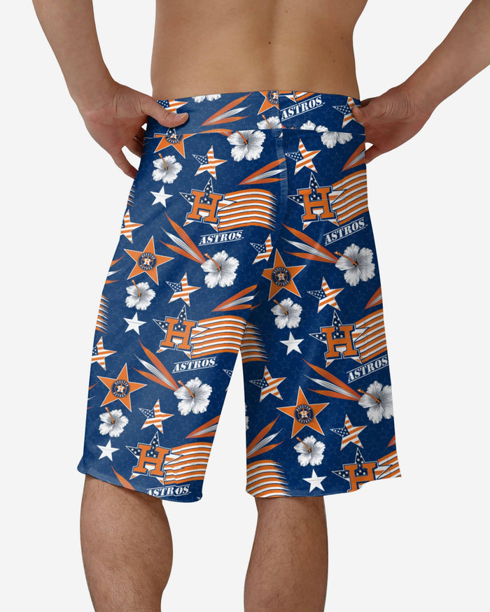 Houston Astros Americana Boardshorts FOCO - FOCO.com