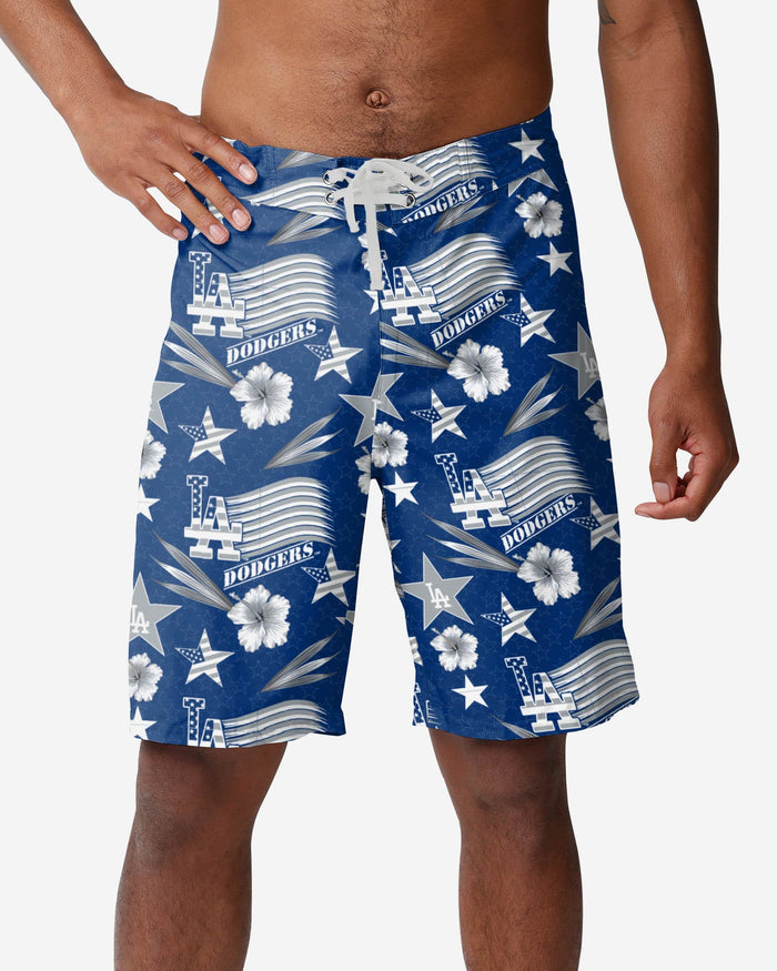 Los Angeles Dodgers Americana Boardshorts FOCO S - FOCO.com