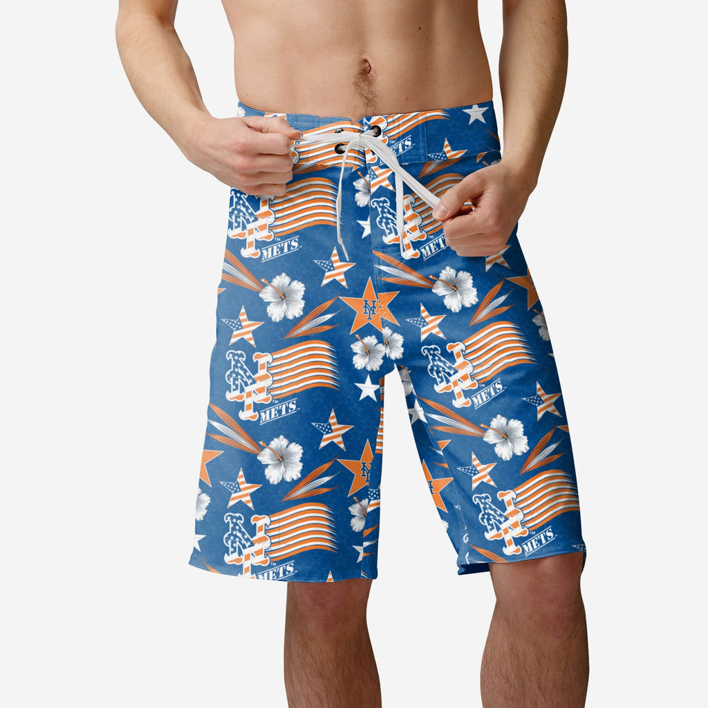 New York Mets Americana Boardshorts FOCO S - FOCO.com