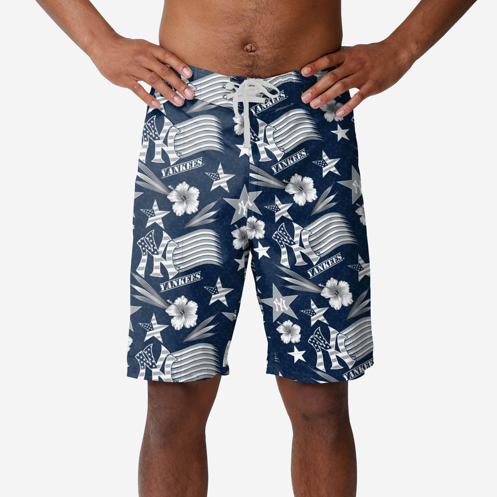 New York Yankees Americana Boardshorts FOCO S - FOCO.com