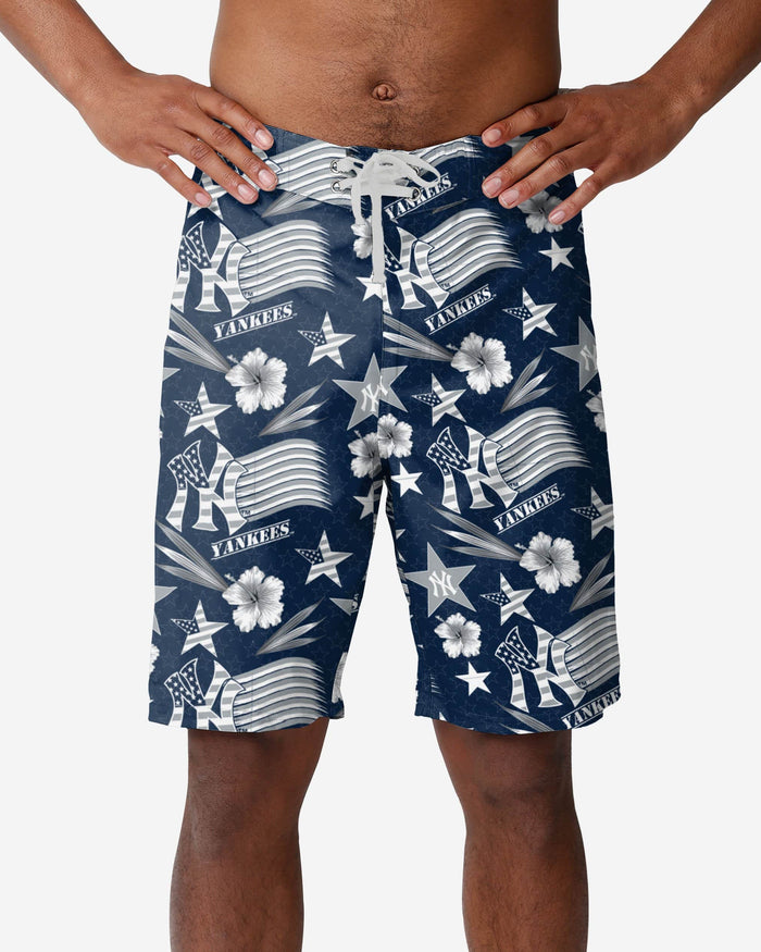 New York Yankees Americana Boardshorts FOCO S - FOCO.com