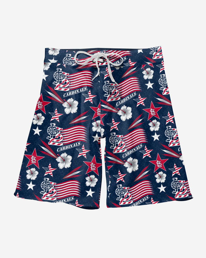 St Louis Cardinals Americana Boardshorts FOCO - FOCO.com