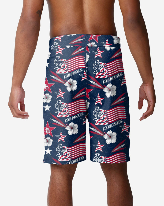 St Louis Cardinals Americana Boardshorts FOCO - FOCO.com