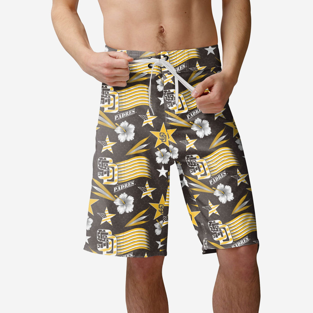 San Diego Padres Americana Boardshorts FOCO S - FOCO.com