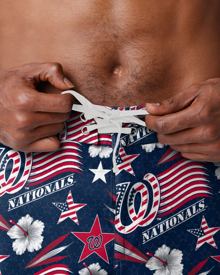 Washington Nationals Americana Boardshorts FOCO - FOCO.com