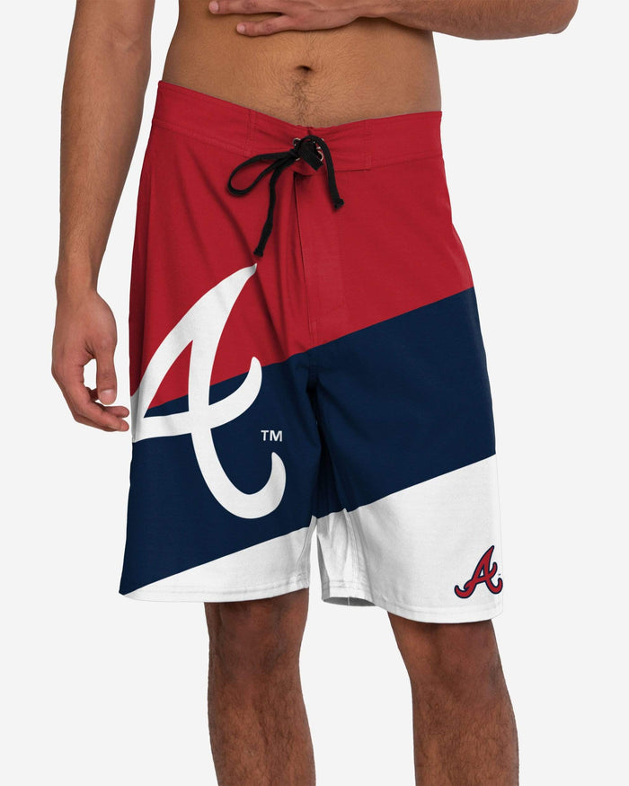 Atlanta Braves Color Dive Boardshorts FOCO S - FOCO.com