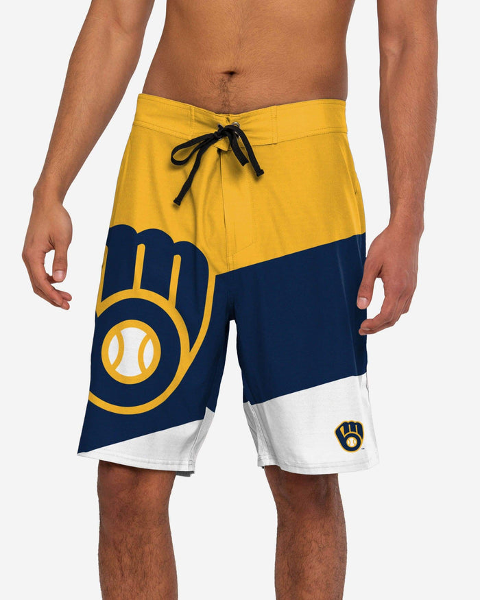 Milwaukee Brewers Color Dive Boardshorts FOCO S - FOCO.com