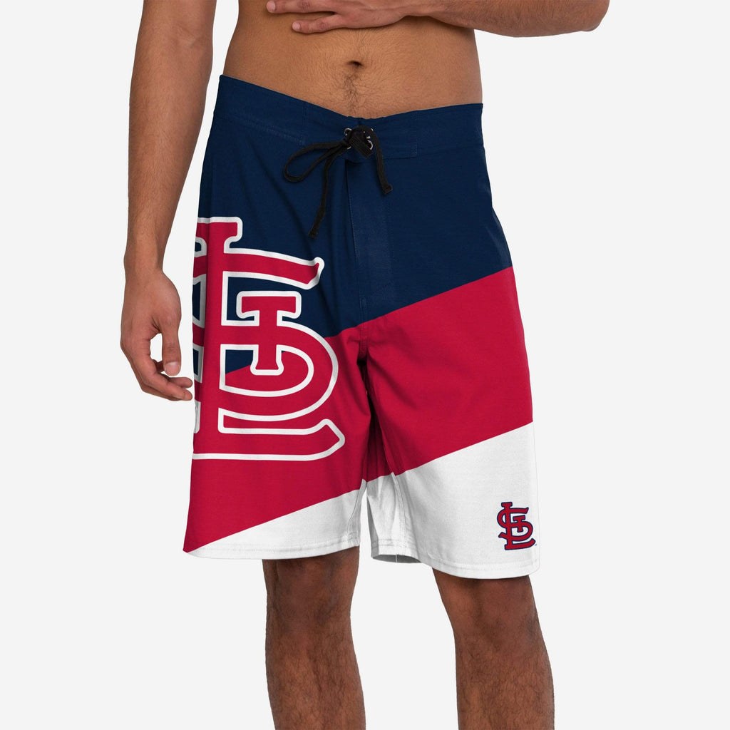 St Louis Cardinals Color Dive Boardshorts FOCO S - FOCO.com