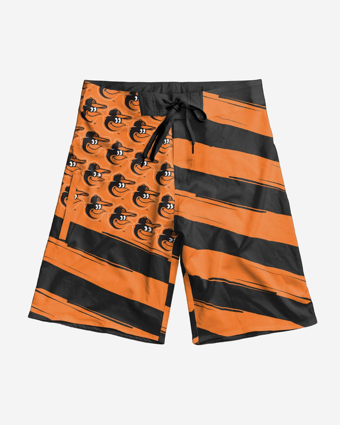 Baltimore Orioles Diagonal Flag Boardshorts FOCO - FOCO.com