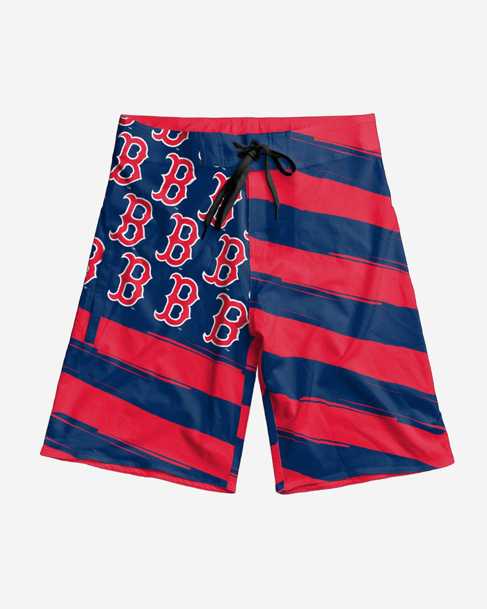 Boston Red Sox Diagonal Flag Boardshorts FOCO - FOCO.com