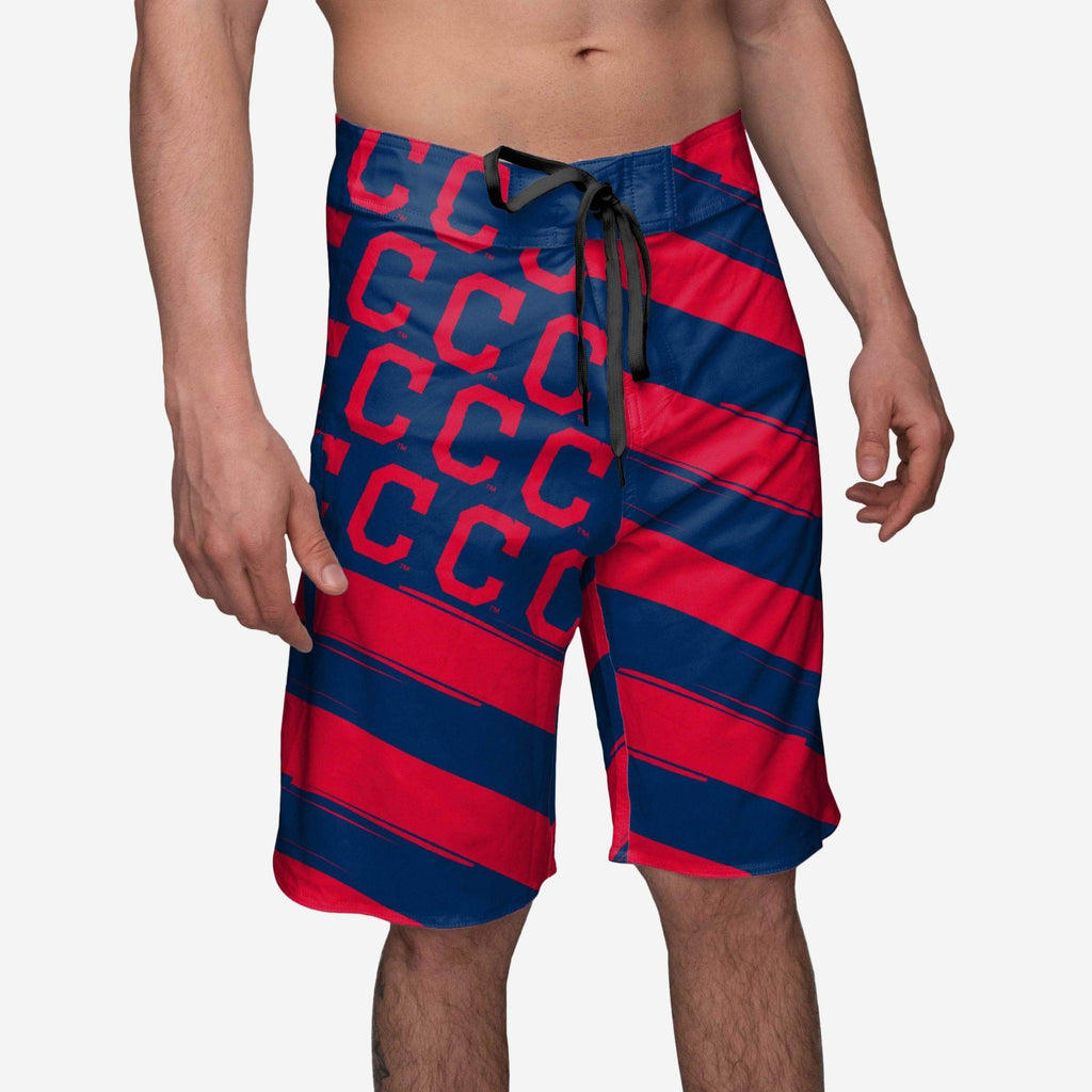 Cleveland Guardians Diagonal Flag Boardshorts FOCO S - FOCO.com