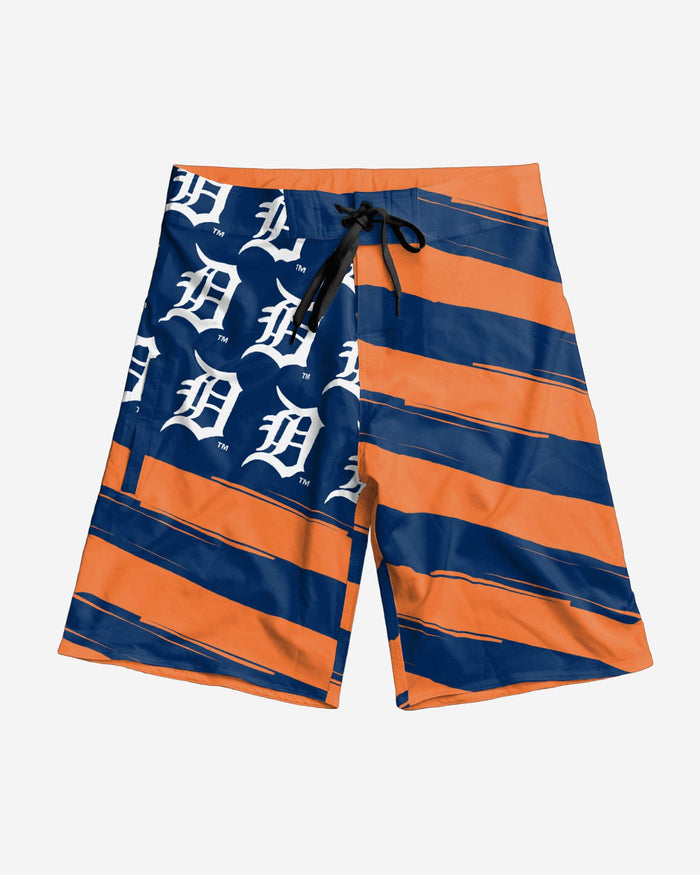 Detriot Tigers Diagonal Flag Boardshorts FOCO - FOCO.com