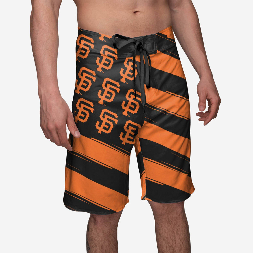 San Francisco Giants Diagonal Flag Boardshorts FOCO S - FOCO.com