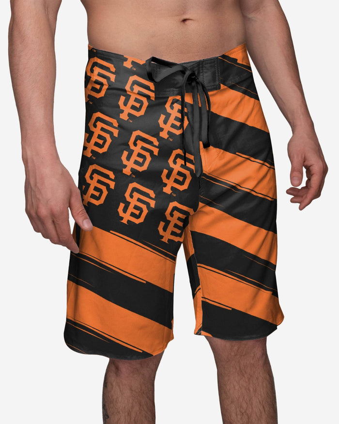 San Francisco Giants Diagonal Flag Boardshorts FOCO S - FOCO.com