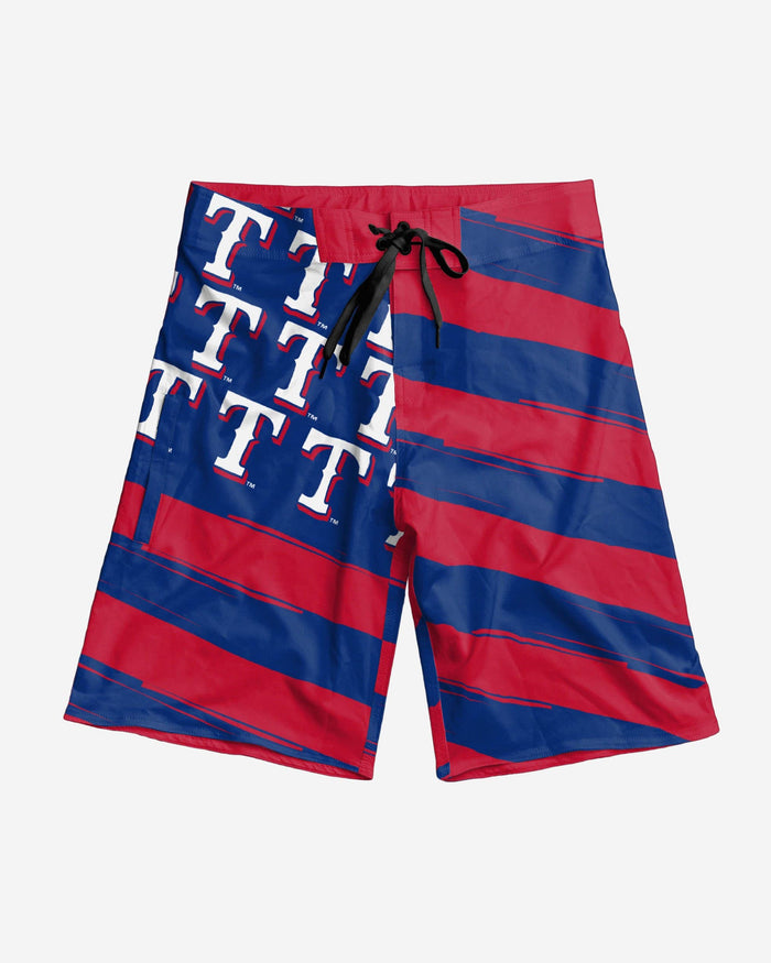 Texas Rangers Diagonal Flag Boardshorts FOCO - FOCO.com