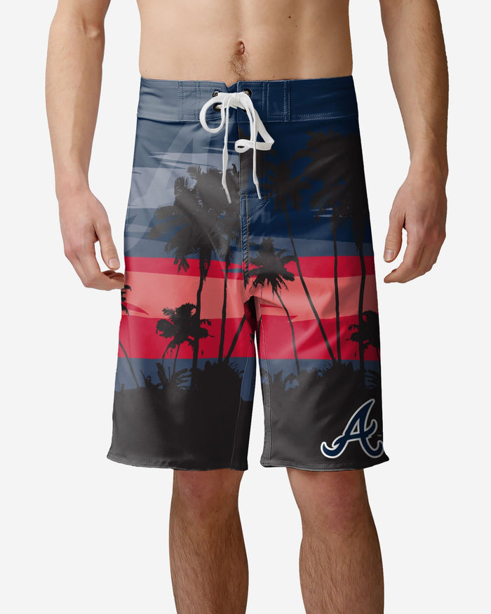 Atlanta Braves Sunset Boardshorts FOCO S - FOCO.com