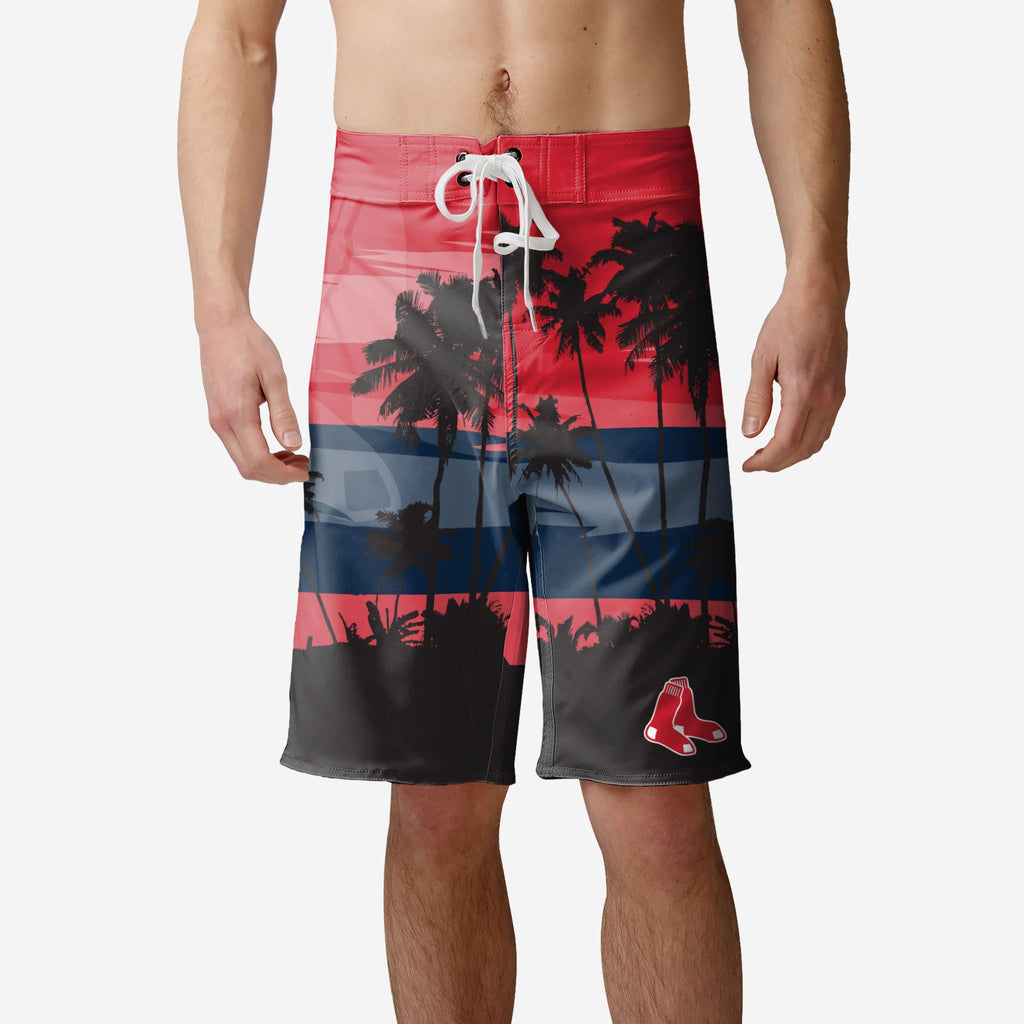 Boston Red Sox Sunset Boardshorts FOCO S - FOCO.com