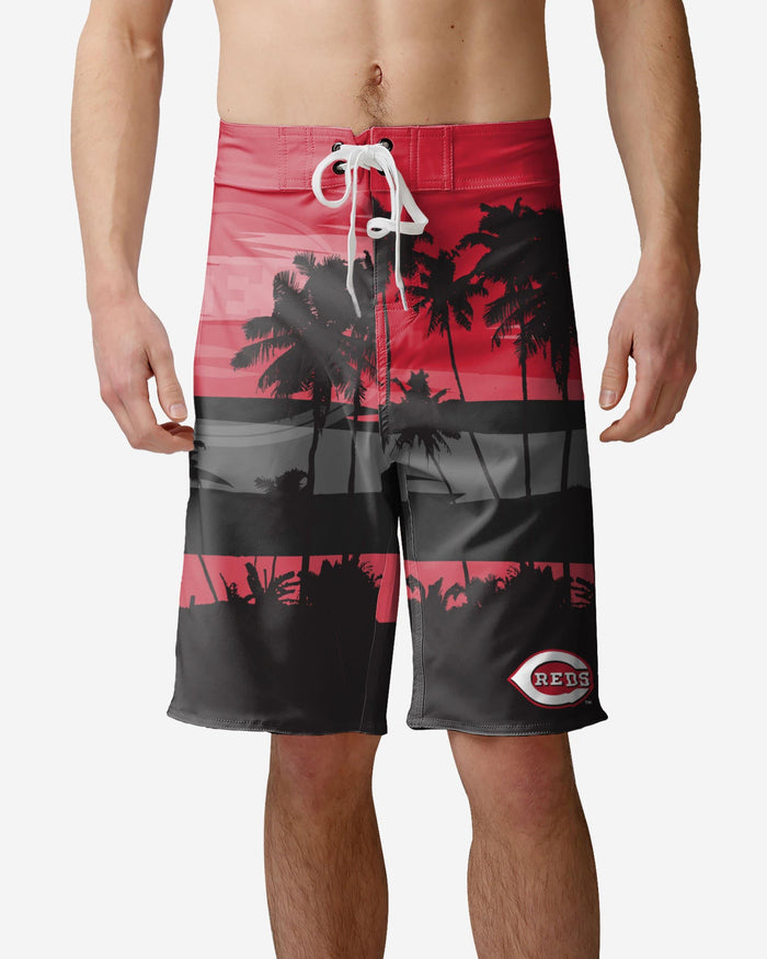 Cincinnati Reds Sunset Boardshorts FOCO S - FOCO.com