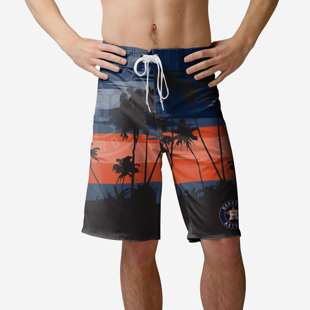 Houston Astros Sunset Boardshorts FOCO S - FOCO.com